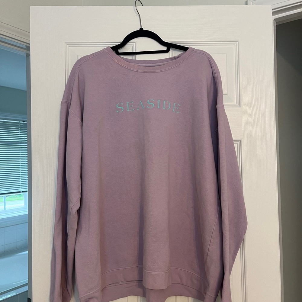 Seaside Comfort Colors Lavender Sweatshirt